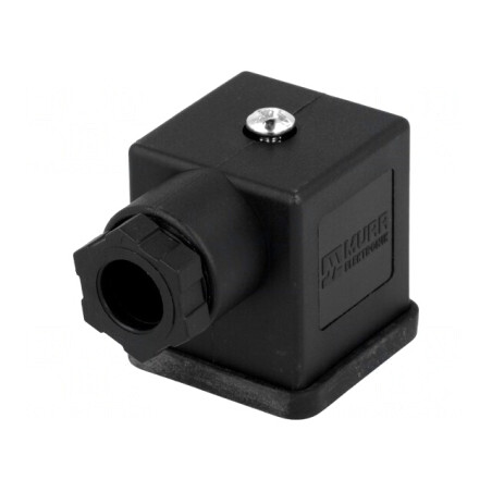 Conector Valvă Mufă 18mm 3-PIN 90° | Electronic-mag.ro | Componente Electronice