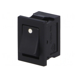 Rocker Switch SPST ON-OFF 3A 250V Black | Electronic-mag.ro | Componente Electronice