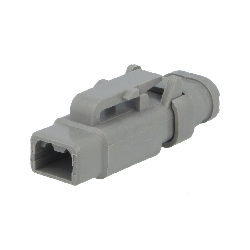 Conector DTM Mamă 2 Pini Gri IP68 | Electronic-mag.ro | Componente Electronice