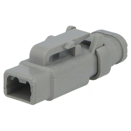 Conector DTM Mamă 2 Pini Gri IP68 | Electronic-mag.ro | Componente Electronice