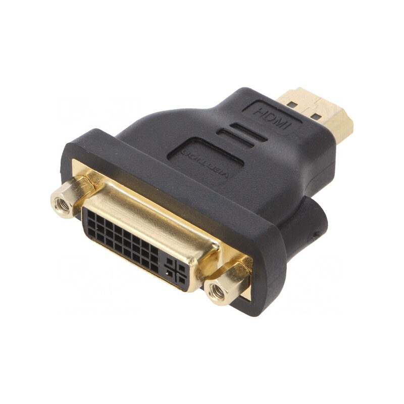 Adaptor HDMI la DVI-I Negru | Electronic-mag.ro | Componente Electronice