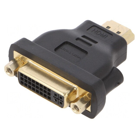 Adaptor HDMI la DVI-I Negru | Electronic-mag.ro | Componente Electronice