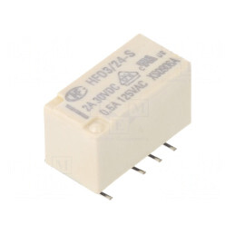 Releu electromagnetic DPDT 24VDC 2A PCB | Electronic-mag.ro | Componente Electronice