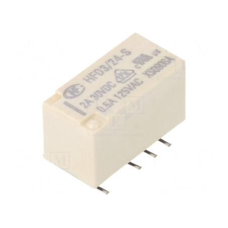 Releu electromagnetic DPDT 24VDC 2A PCB | Electronic-mag.ro | Componente Electronice