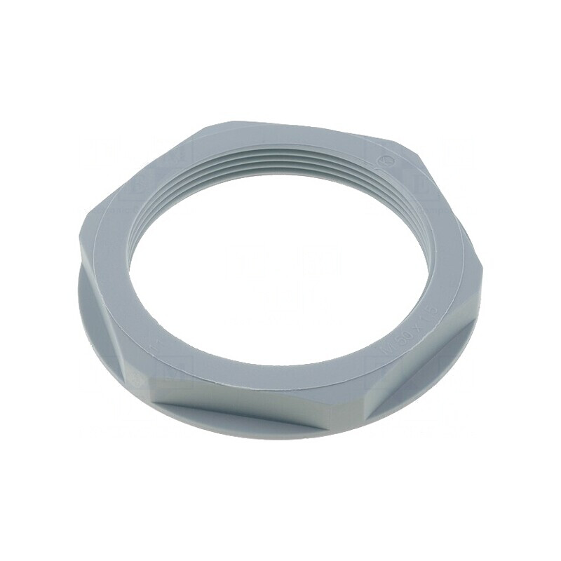 Piuliţă M50 poliamidă gri 60mm Pas 1,5 | Electronic-mag.ro | Componente Electronice
