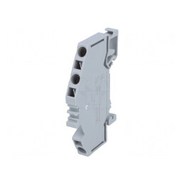 Conector de Îmbinare Șine Gri 800V 3 Borne 4mm2 | Electronic-mag.ro | Componente Electronice