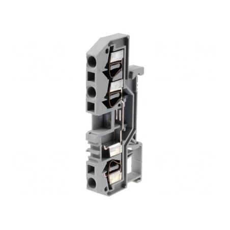 Bornă cu Arc Gri 4mm2 3 Borne | Electronic-mag.ro | Componente Electronice