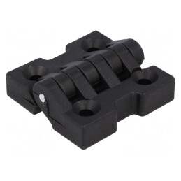 Balama Poliamidă Neagră 47mm x 48mm 4 Orificii | Electronic-mag.ro | Componente Electronice