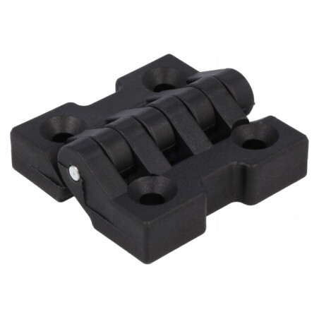 Balama Poliamidă Neagră 47mm x 48mm 4 Orificii | Electronic-mag.ro | Componente Electronice