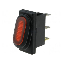 Comutator Basculant ON-OFF 10A 250V IP65 cu Lumină Roșie | Electronic-mag.ro | Componente Electronice
