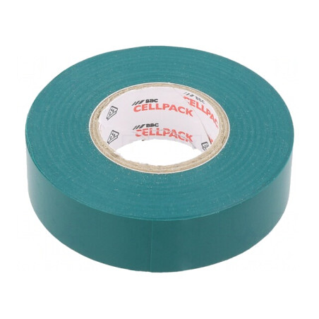 Bandă Electroizolantă Verde 19mm x 25m 0,15mm Cauciuc | Electronic-mag.ro | Componente Electronice