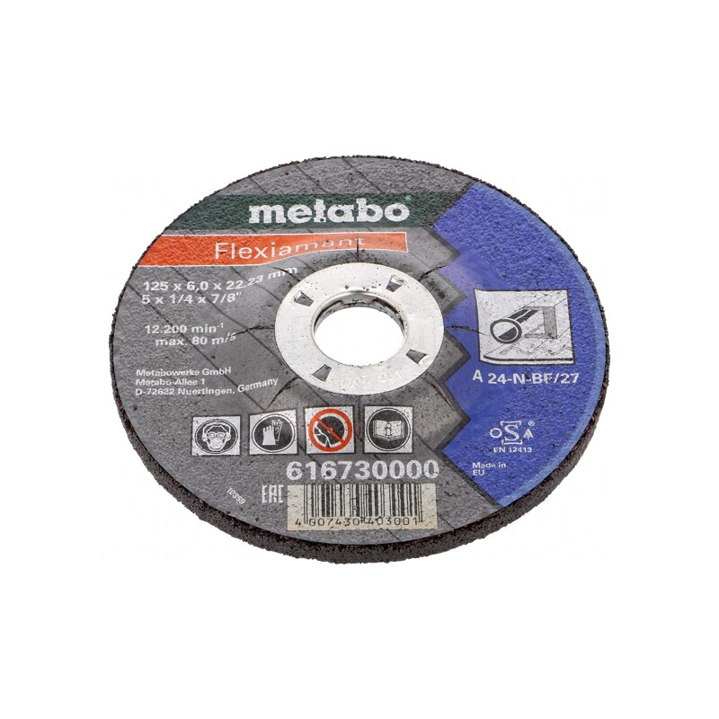 Disc de șlefuit pentru oțel 125mm 22,23mm 6mm | Electronic-mag.ro | Componente Electronice