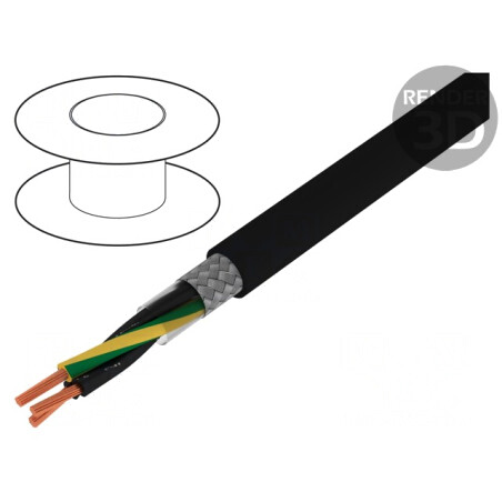 Cablu Ecranat 3G0,75mm2 Cupru Cositorit | Electronic-mag.ro | Componente Electronice