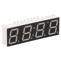 Afișaj LED 7 Segmente 10mm 4 Digits Roșu | Electronic-mag.ro | Componente Electronice