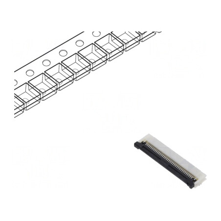 Conector PIN 36 ZIF FFC 0,5mm Contacte Inferioare | Electronic-mag.ro | Componente Electronice