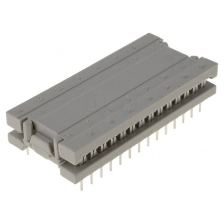 Adaptori IDC 28 PIN 15,24mm THT pentru cablu-bandă | Electronic-mag.ro | Componente Electronice