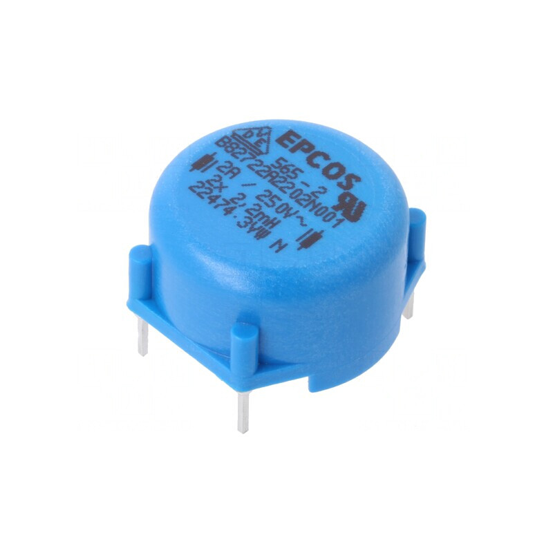 Inductor THT 2,2mH 2A 130mΩ 250VAC 20x12,5mm ±30% | Electronic-mag.ro | Componente Electronice