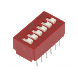 Comutator DIP-SWITCH 6 Secțiuni SMT | Electronic-mag.ro | Componente Electronice