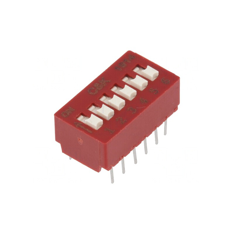 Comutator DIP-SWITCH 6 Secțiuni SMT | Electronic-mag.ro | Componente Electronice