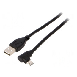 Cablu USB 2.0 Aurit 1.8m Negru Cablexpert | Electronic-mag.ro | Componente Electronice