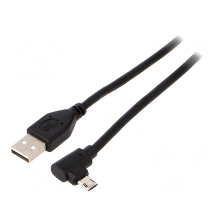Cablu USB 2.0 Aurit 1.8m Negru Cablexpert | Electronic-mag.ro | Componente Electronice