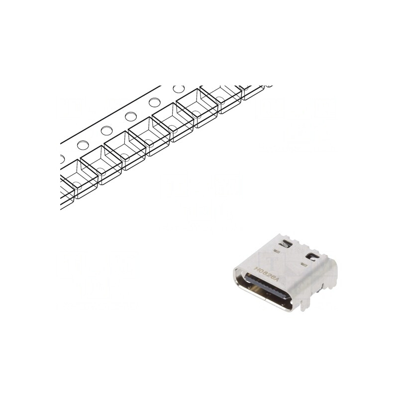 Soclu USB C PCB SMT Orizontal Gen2 USB 3.1 | Electronic-mag.ro | Componente Electronice Soclu USB C PCB SMT Orizontal Gen2 USB 3.1 | Electronic-mag.ro | Componente Electronice