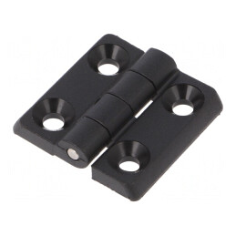 Balama Poliamidă Neagră 30x30mm 4 Orificii | Electronic-mag.ro | Componente Electronice