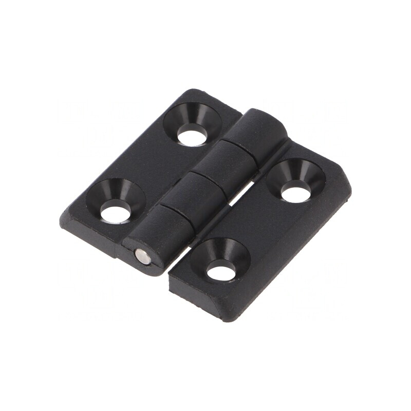 Balama Poliamidă Neagră 30x30mm 4 Orificii | Electronic-mag.ro | Componente Electronice