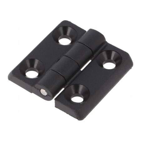 Balama Poliamidă Neagră 30x30mm 4 Orificii | Electronic-mag.ro | Componente Electronice