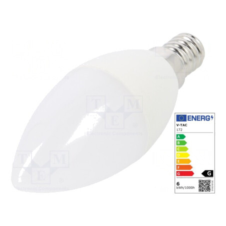 Lampă LED E14 5.5W 4000K 470lm | Electronic-mag.ro | Componente Electronice