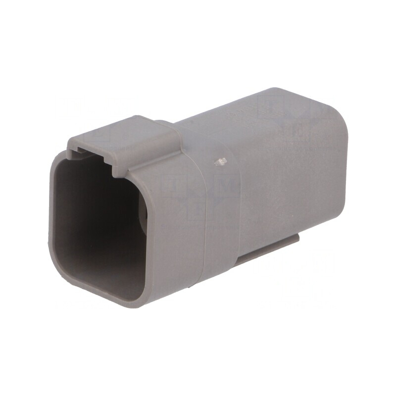 Conector DT tată 6 pini gri IP68 | Electronic-mag.ro | Componente Electronice