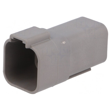 Conector DT tată 6 pini gri IP68 | Electronic-mag.ro | Componente Electronice