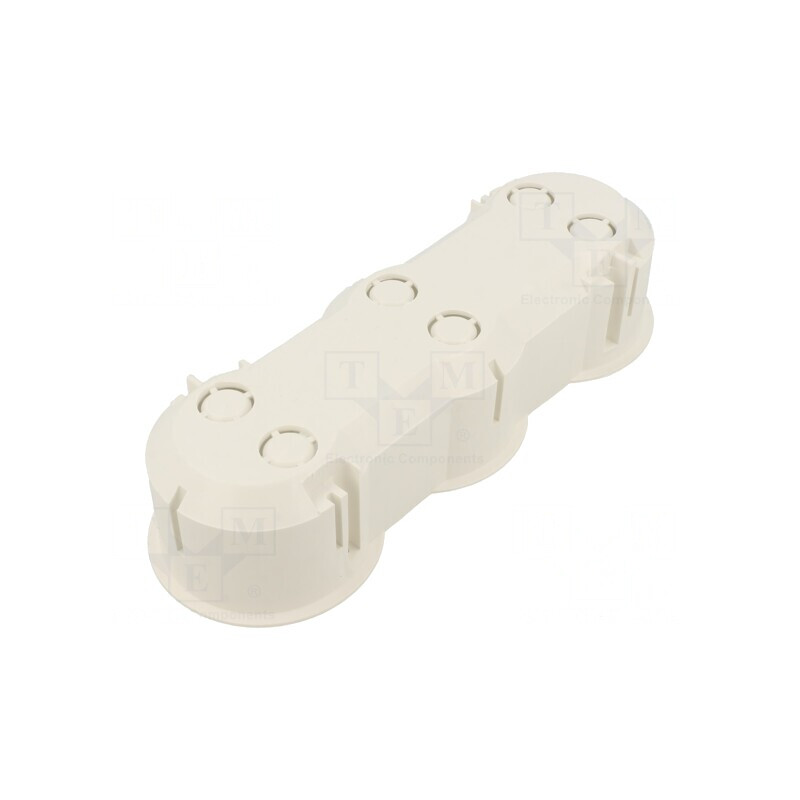 Carcasă Doză Electrică 63mm Albă 3 Prize | Electronic-mag.ro | Componente Electronice