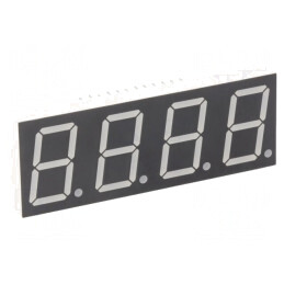 Afişaj LED 7 segmente 20,4mm 4 cifre roşu | Electronic-mag.ro | Componente Electronice