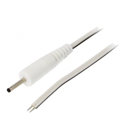 Cablu Alimentare Alb 0,5m 2x0,35mm2 DC 2,35/0,7 | Electronic-mag.ro | Componente Electronice