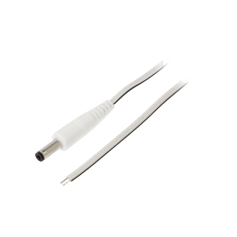 Cablu Alimentare DC Alb 0,5m 4,8/1,7mm | Electronic-mag.ro | Componente Electronice