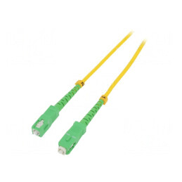 Patch Cord Fibră SC/APC 0.5m Galben LSZH | Electronic-mag.ro | Componente Electronice