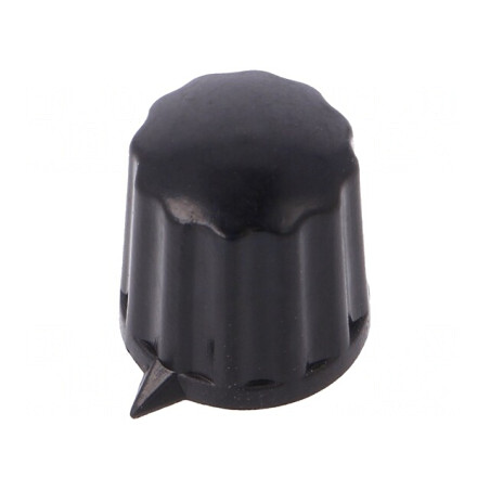 Buton Rotativ cu Indicator Negru 6mm ABS | Electronic-mag.ro | Componente Electronice