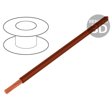 Cablu Electric Silivolt®-E 1x0,5mm2 Silicon Maro 100m | Electronic-mag.ro | Componente Electronice