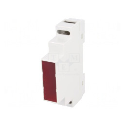 Carcasă pentru șină DIN 90x17x65mm ABS gri UL94V-0 | Electronic-mag.ro | Componente Electronice