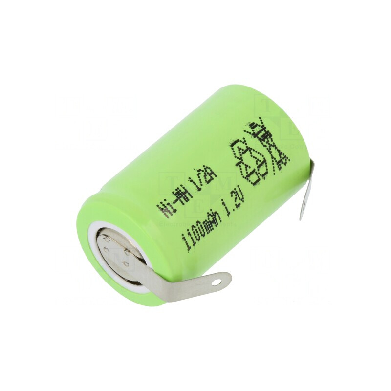 Baterie Ni-MH 1.2V 1100mAh cu terminale pentru lipire | Electronic-mag.ro | Componente Electronice
