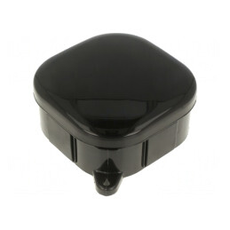 Cutie de Conexiuni IP54 Neagră 92x92x44mm | Electronic-mag.ro | Componente Electronice