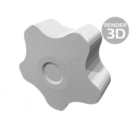 Buton de Reglare M8 cu Capac Roșu 50mm | Electronic-mag.ro | Componente Electronice