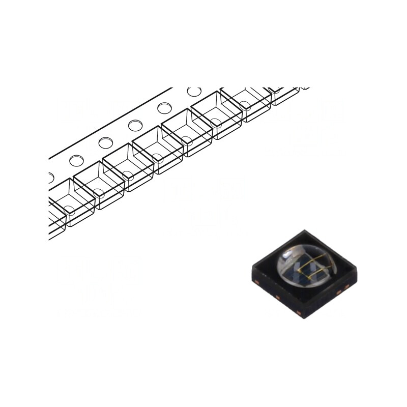 Emițător IR 860nm 1425mW 60° SMD | Electronic-mag.ro | Componente Electronice