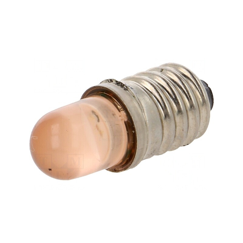 Lampă LED portocalie E10 230V | Electronic-mag.ro | Componente Electronice