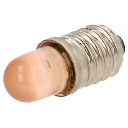 Lampă LED Portocalie E10 24V 600-800mcd | Electronic-mag.ro | Componente Electronice
