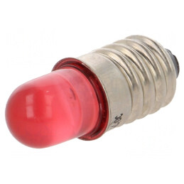 Lampă LED E10 12V Roșie | Electronic-mag.ro | Componente Electronice