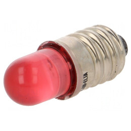Lampă LED roșie E10 24V | Electronic-mag.ro | Componente Electronice