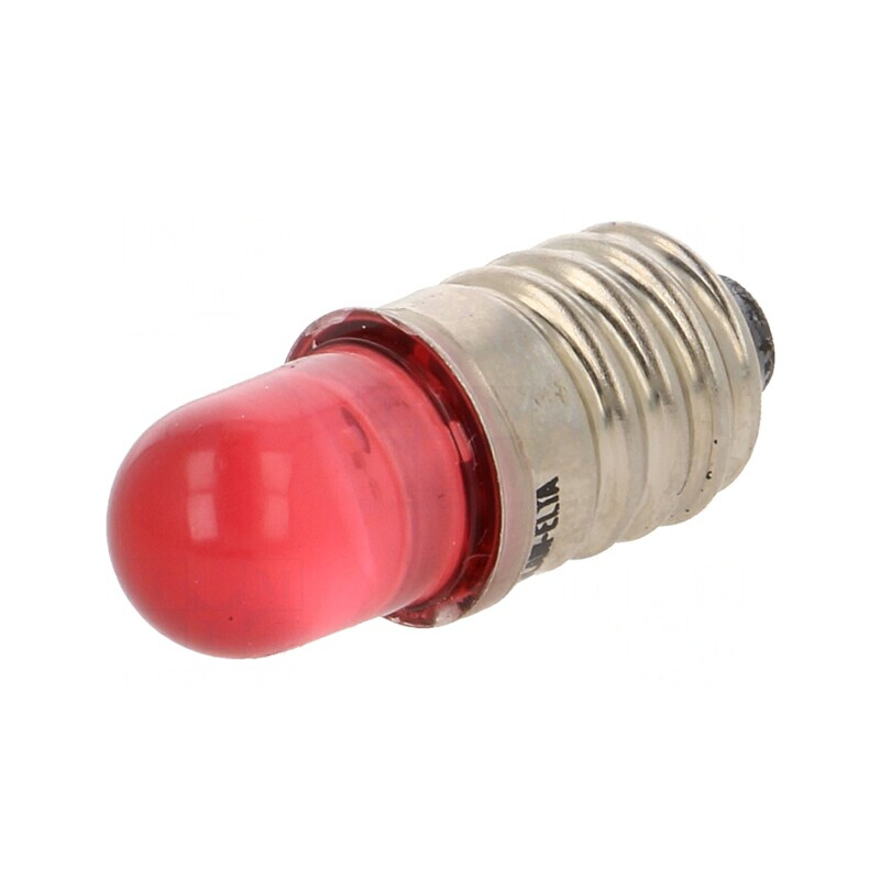 Lampă LED roșie E10 24V | Electronic-mag.ro | Componente Electronice