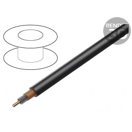 Cablu coaxial RG59 negru 100m FirestoP® | Electronic-mag.ro | Componente Electronice